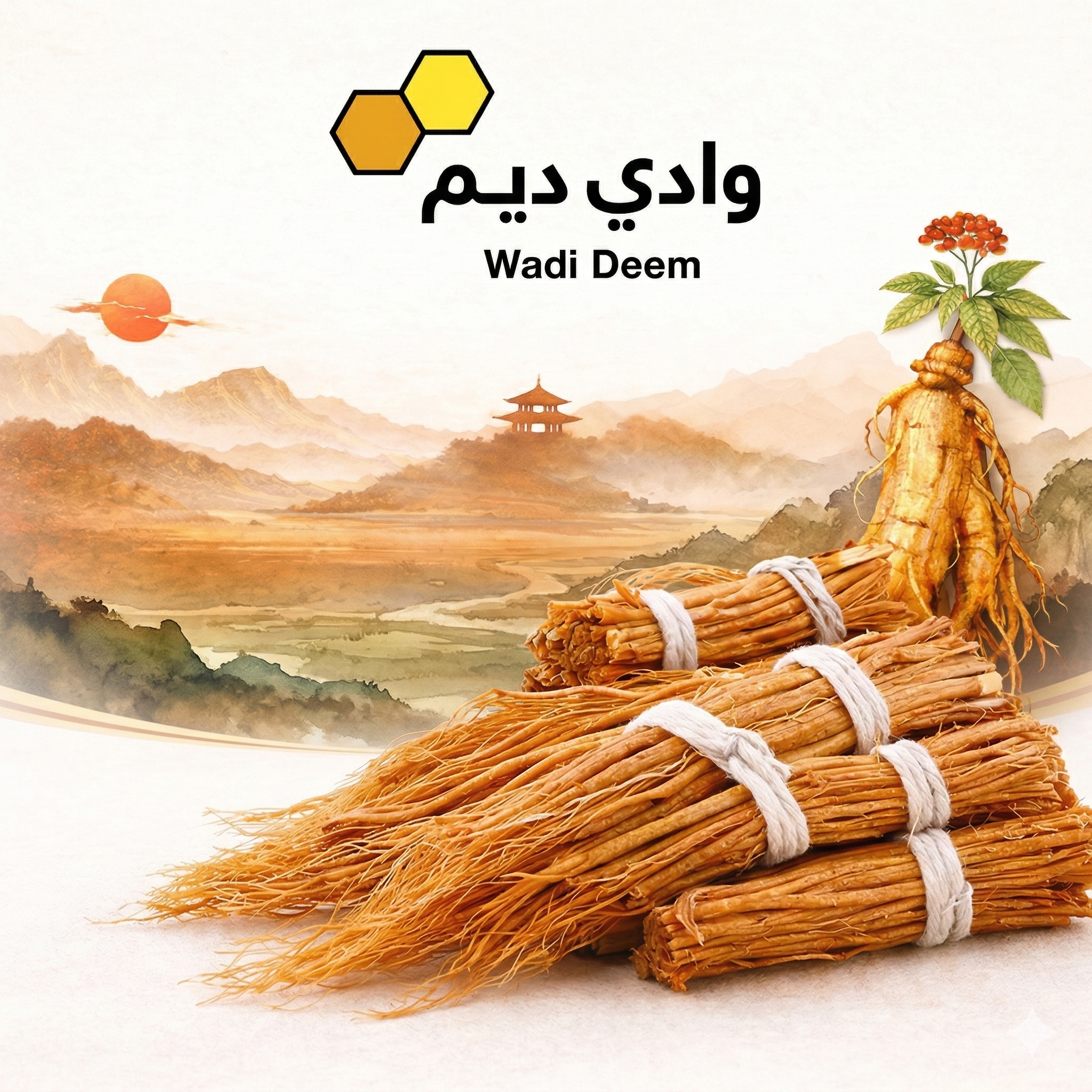 الجينسينغ الأحمر الكوري الخام