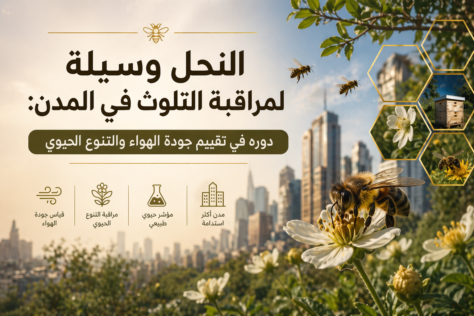 النحل ومراقبة التلزث في المدن