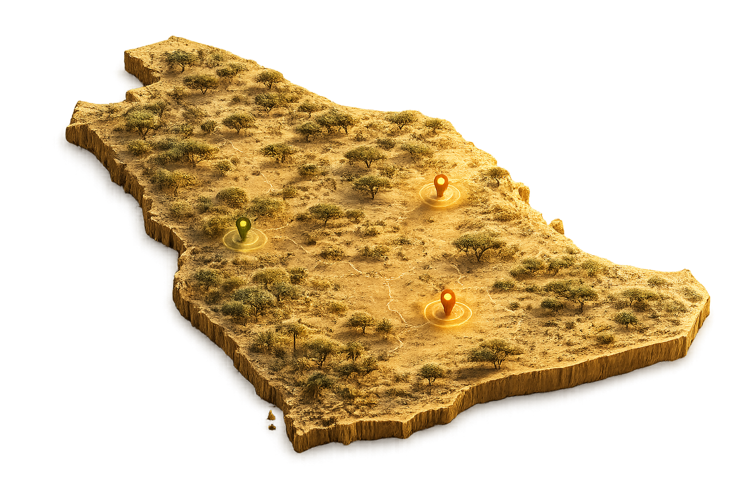 خريطة تفاعلية للعسل في السعودية