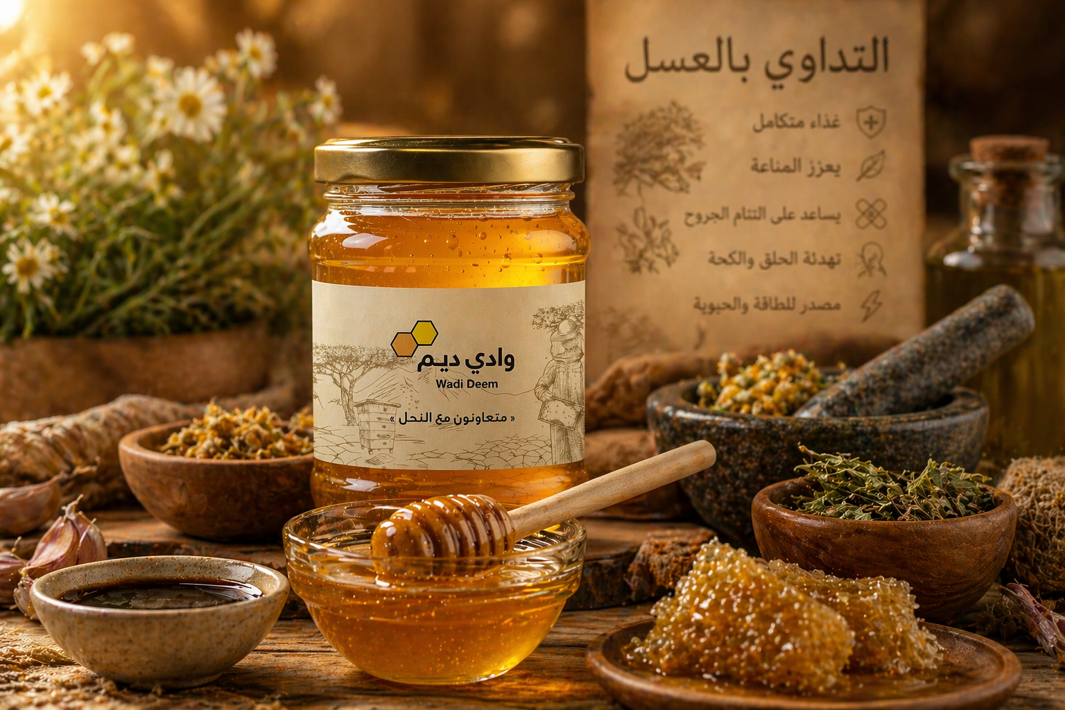 التداوي بالعسل ومنتجات النحل