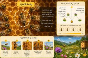 رقصة الإهتزاز عند النحل