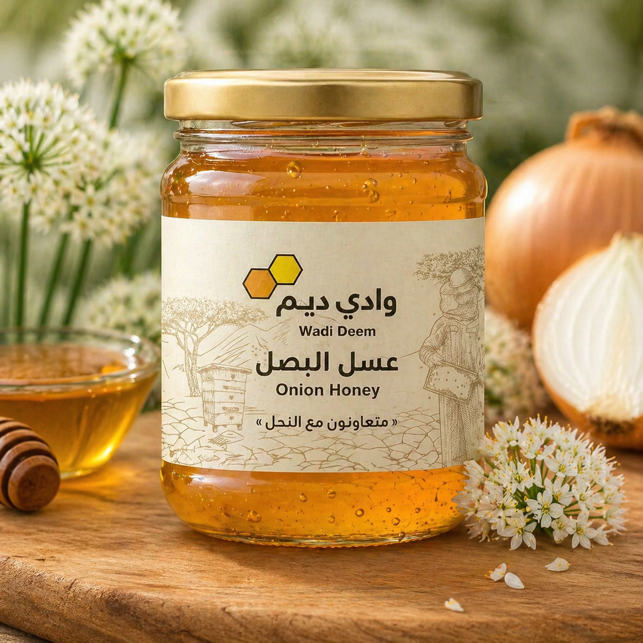 عسل البصل: اكتشف هل تنتج زهرة البصل رحيقًا وحبوب لقاح، وكيف يجمع النحل الرحيق لإنتاج عسل نادر بطعم مميز، مع شرح موسم الإزهار وخصائصه الغذائية وأهميته للنحل والزراعة.