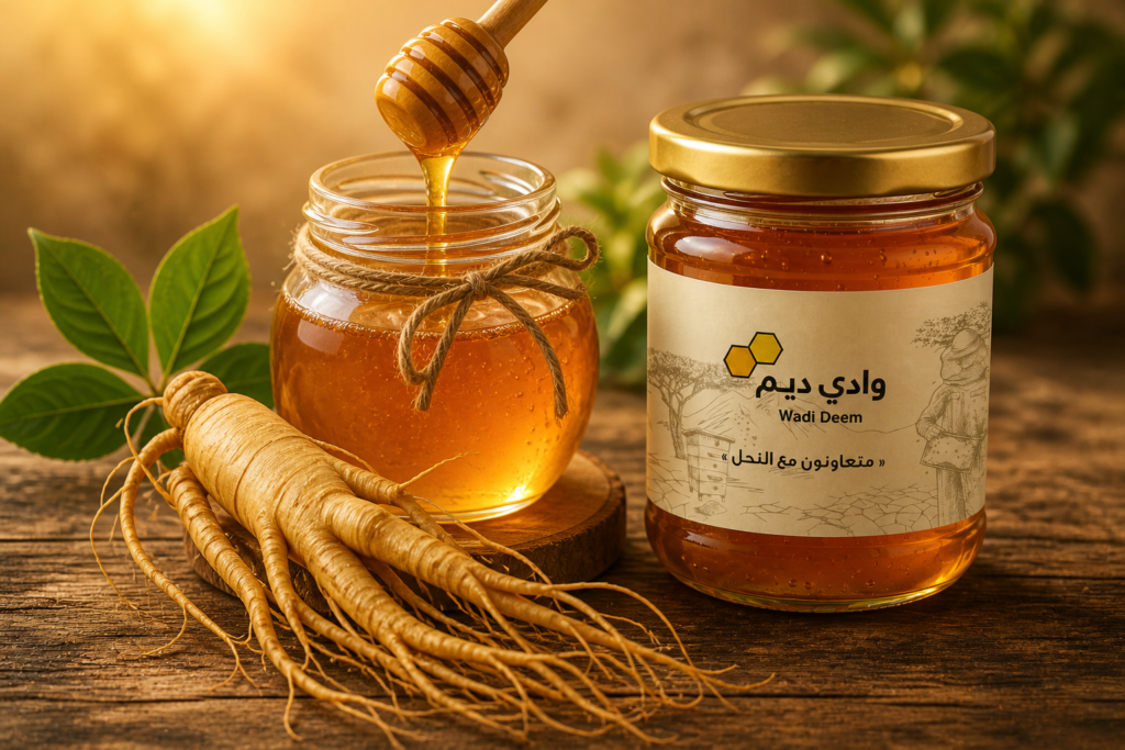 الجنسنج مع العسل