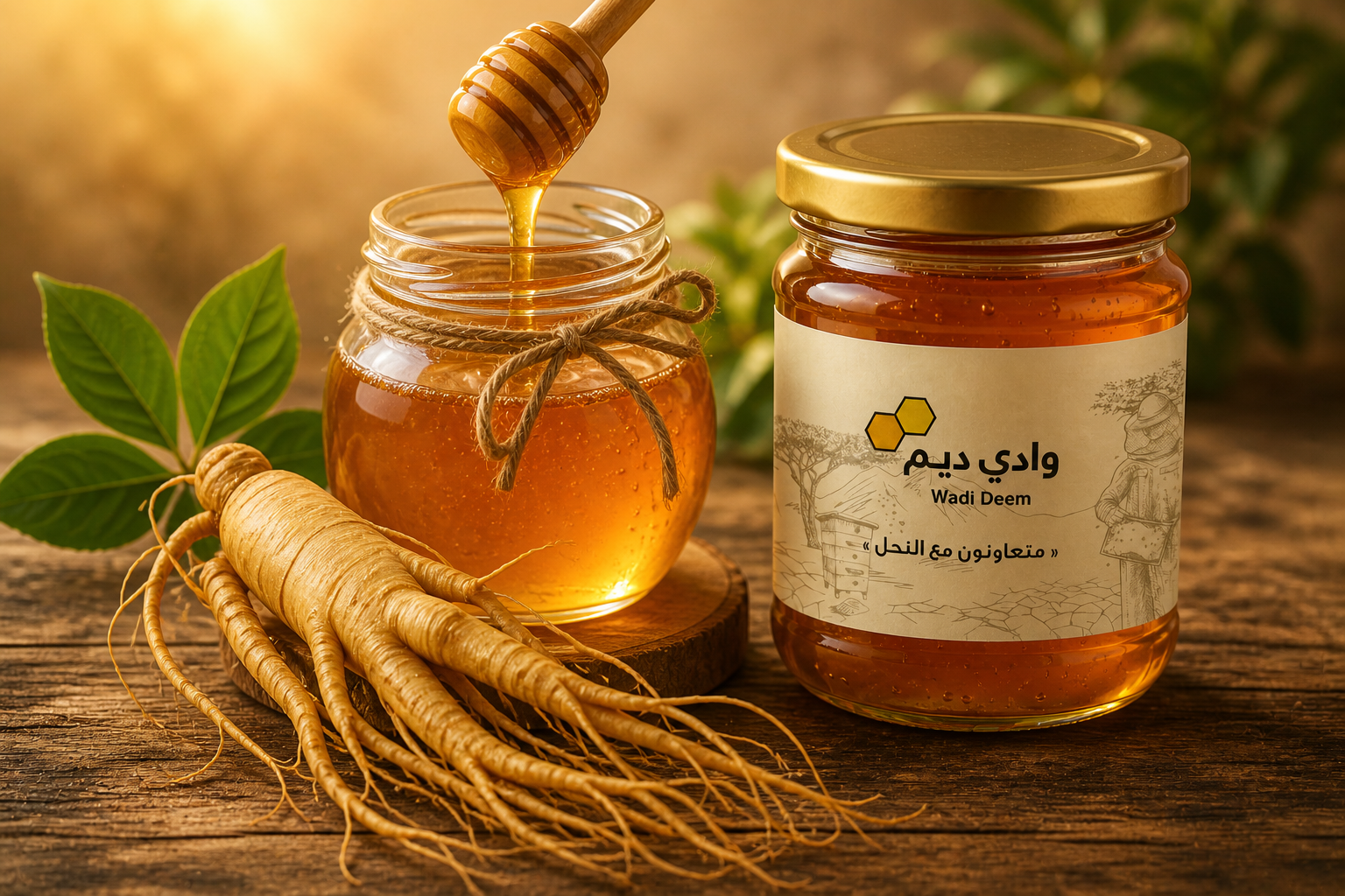 الجنسنج مع العسل