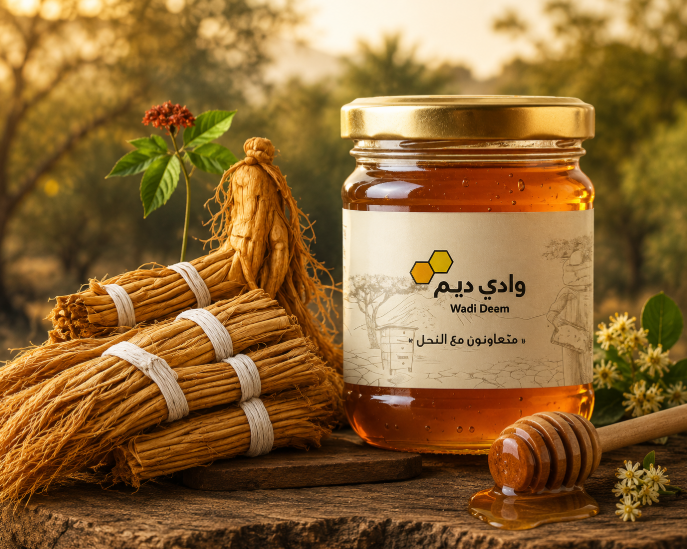 الجنسنج مع العسل الطبيعي