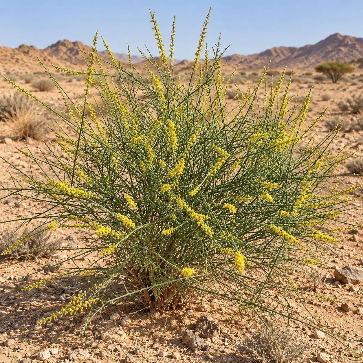 شجيرة القرضي العلندرا Ochradenus baccatus في السعودية